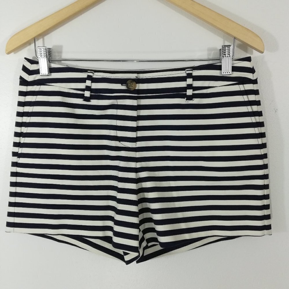 Boden Nautical Shorts Size 6 P Striped Blue White